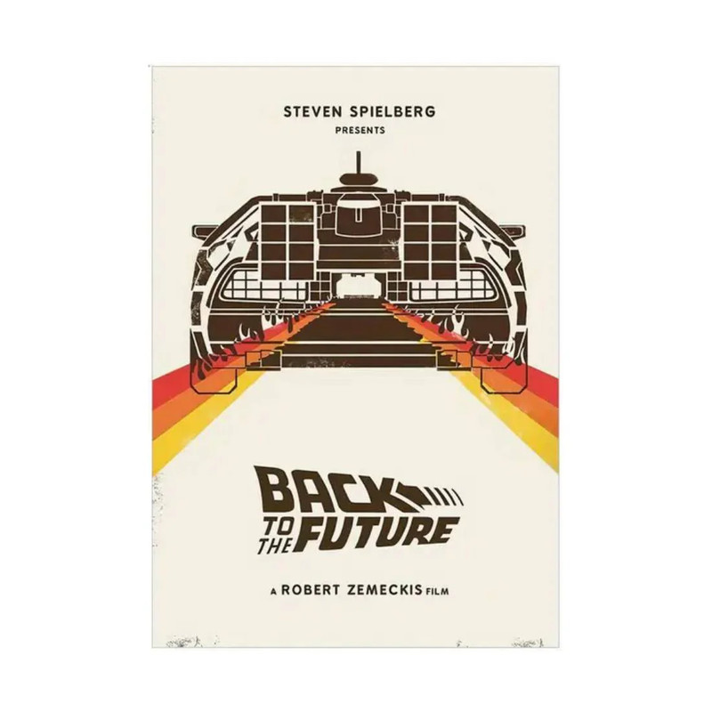 Back To The Future Poster Wall Art Poster  (50x70cm) - 1 Piece - ملصق